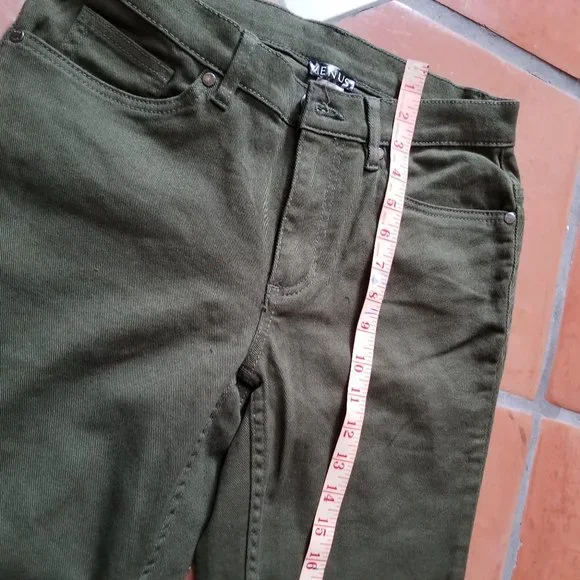 VENUS Mid Rise Olive Green Bootcut Jean - Picture 4 of 10